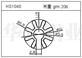 橋架鋁型材HS1040