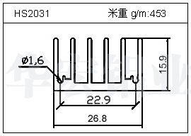 充電器鋁型材HS2031