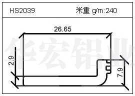 電焊機(jī)鋁型材HS2039