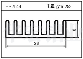電焊機(jī)鋁型材HS2044