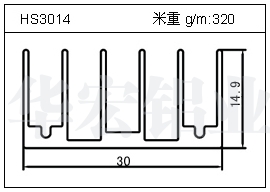 門窗鋁型材HS3014