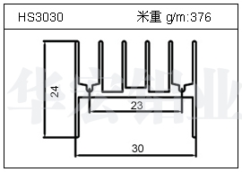 門窗鋁型材HS3030