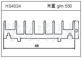 高密齒鋁型材HS4024