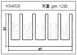 高密齒鋁型材HS4028