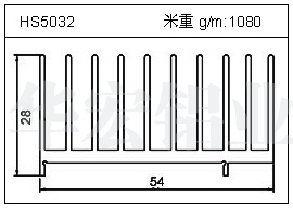 冷拔管鋁型材HS5032