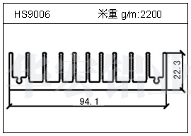 路燈鋁型材HS9006