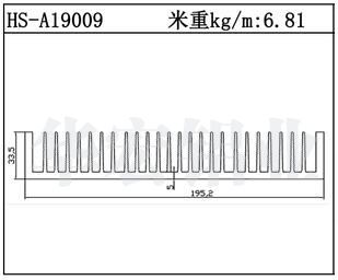插片散熱器HS-A19009