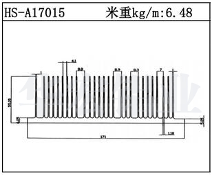 型材散熱器HS-A17015