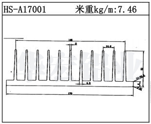 型材散熱器HS-A17001