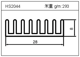 電焊機(jī)鋁型材HS2044
