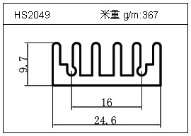 電焊機(jī)鋁型材HS2049