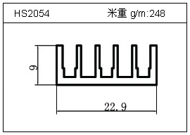 電焊機(jī)鋁型材HS2054