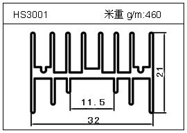 電焊機(jī)鋁型材HS3001