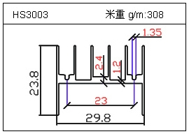 電焊機(jī)鋁型材HS3003